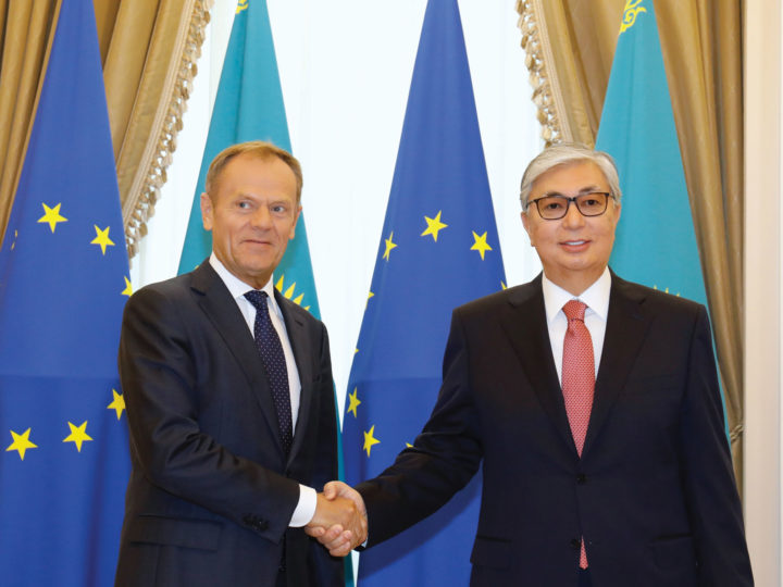 European Council President Donald Tusk meets President of Kazakhstan Kassym-Zhomart Tokayev in Nur-Sultan, Kazakhstan, 31 May 2019. EUROPEAN UNION