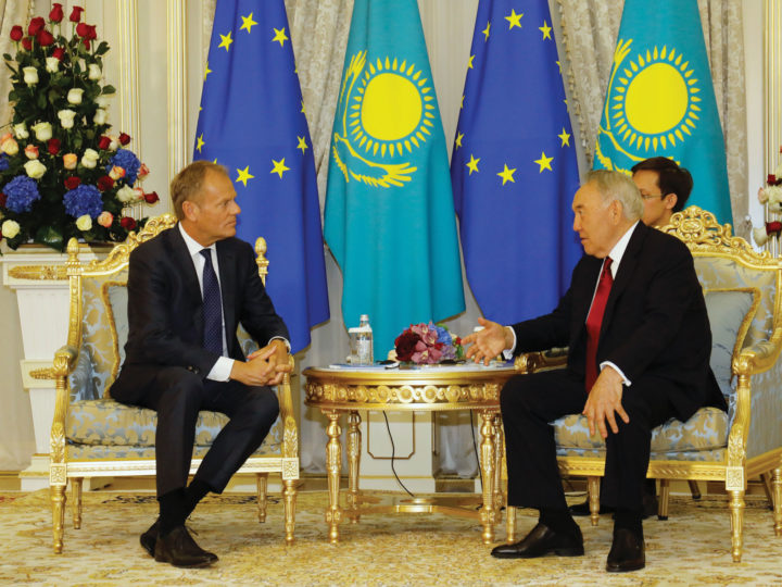 European Council President Donald Tusk meets with the First President of Kazakhstan Nursultan Nazarbayev in Nur-Sultan, Kazakhstan, 31 May 2019.EUROPEAN UNION 