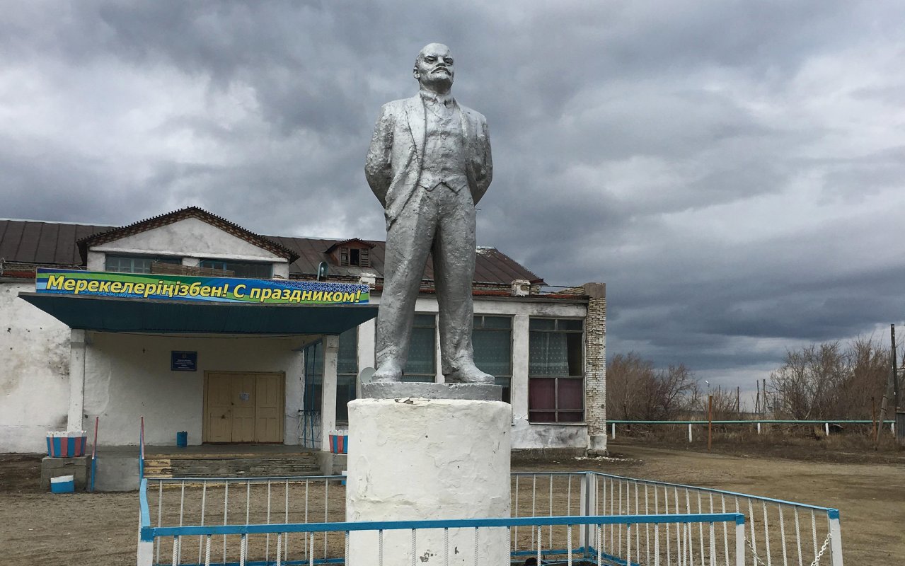 Lenin monument in Kazakhstan