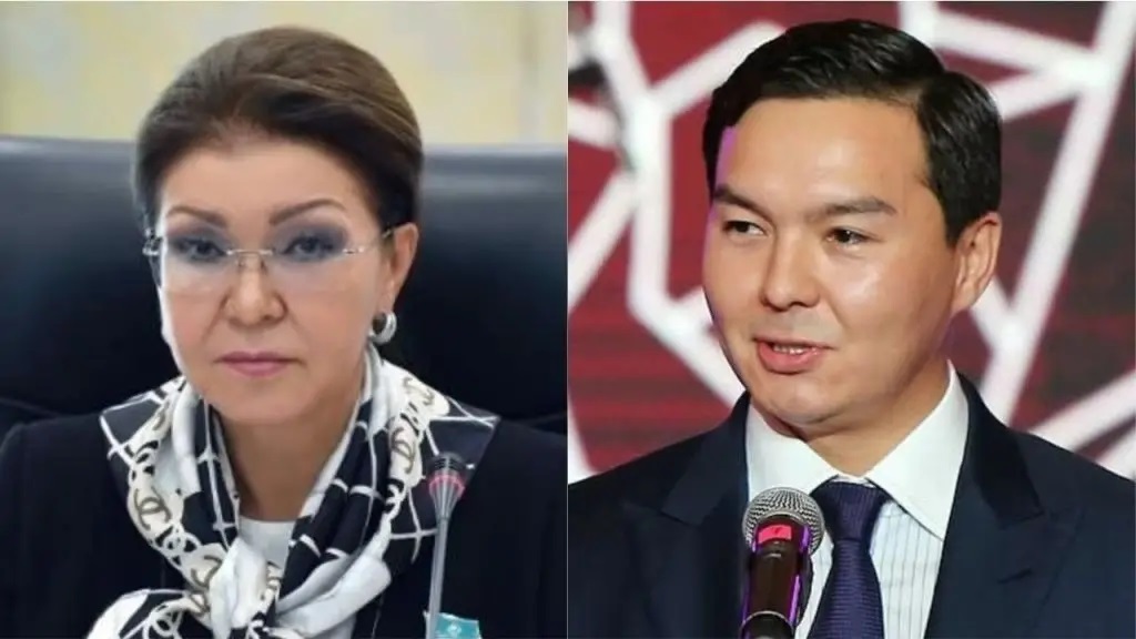 Photo: the eldest daughter of Kazakhstan's ex-president, Dariga Nazarbayeva, and her son Nurali Aliyev.