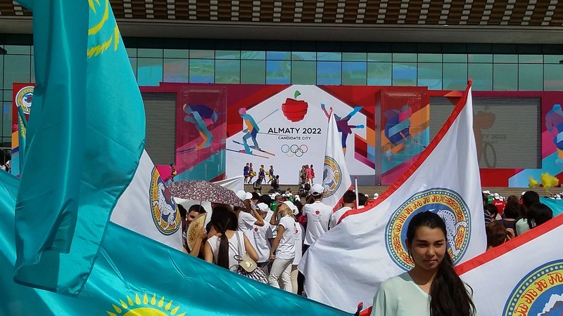 Some Kazakhs Celebrate The Loss Of The 2022 Winter Olympics
