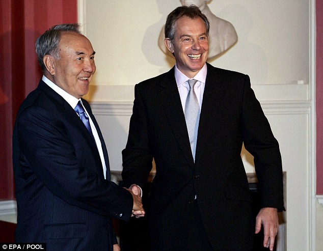 Tony Blair advised Kazakhstan's president on how to present a massacre of oil workers as the ex-PM's firm helped the former Soviet republic build a huge tourist resort